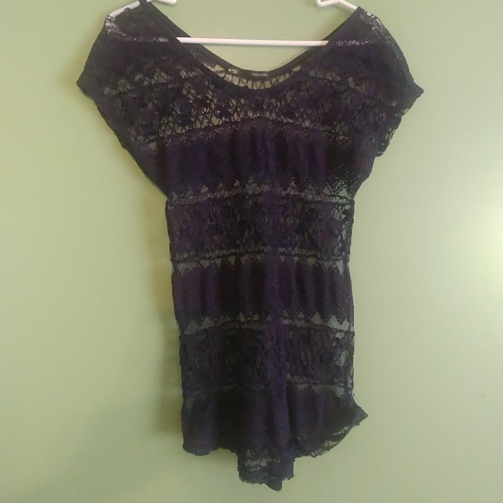 Maurices XS Lace Top See Through